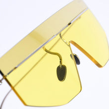 画像をギャラリービューアに読み込む, 新品未使用品 PRADA プラダ Sunglasses サングラス アイウェア イエローレンズ シルバーテンプル SPRB55 1BC-20O 145 中古 4a004485