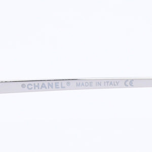 新品未使用 CHANEL シャネル リムレス サングラス アイウェア 4017 c.124/79 サイズ62□17 120 ココマーク ブルー 中古 4a004480