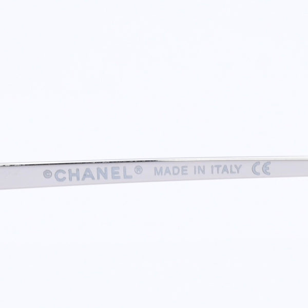 新品未使用 CHANEL シャネル リムレス サングラス アイウェア 4017 c.124/79 サイズ62□17 120 ココマーク ブルー 中古 4a004480