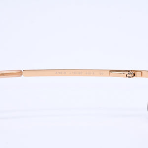 極美品 CHANEL シャネル ハーフリム サングラス アイウェア 4104-B c.125/8Z サイズ62□15 120 ココマーク ラインストーン 中古 4a004489