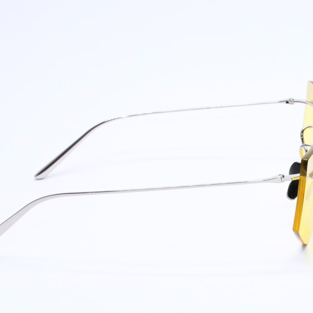 New unused item PRADA Sunglasses sunglasses eyewear yellow lens silver temple SPRB55 1BC-20O 145 used 4a004485