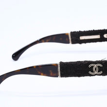 画像をギャラリービューアに読み込む, 極美品 CHANEL シャネル リムレス サングラス アイウェア 5514-A c.714/S9 サイズ53□17 140 ココマーク ツイード 中古 4a004486