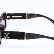画像をギャラリービューアに読み込む, 極美品 CHANEL シャネル リムレス サングラス アイウェア 5514-A c.714/S9 サイズ53□17 140 ココマーク ツイード 中古 4a004486