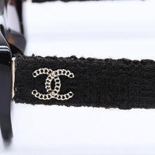 画像をギャラリービューアに読み込む, 極美品 CHANEL シャネル リムレス サングラス アイウェア 5514-A c.714/S9 サイズ53□17 140 ココマーク ツイード 中古 4a004486