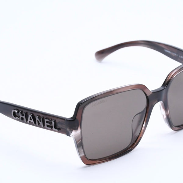 極美品 CHANEL シャネル リムレス サングラス アイウェア 5514-A c.714/S9 サイズ53□17 140 ココマーク ツイード 中古 4a004486