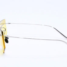 画像をギャラリービューアに読み込む, 新品未使用品 PRADA プラダ Sunglasses サングラス アイウェア イエローレンズ シルバーテンプル SPRB55 1BC-20O 145 中古 4a004485