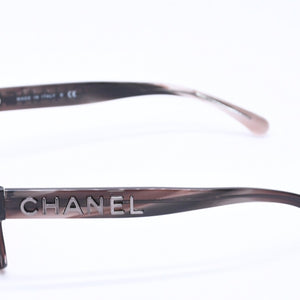 極美品 CHANEL シャネル リムレス サングラス アイウェア 5514-A c.714/S9 サイズ53□17 140 ココマーク ツイード 中古 4a004486