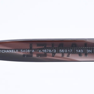 極美品 CHANEL シャネル リムレス サングラス アイウェア 5514-A c.714/S9 サイズ53□17 140 ココマーク ツイード 中古 4a004486