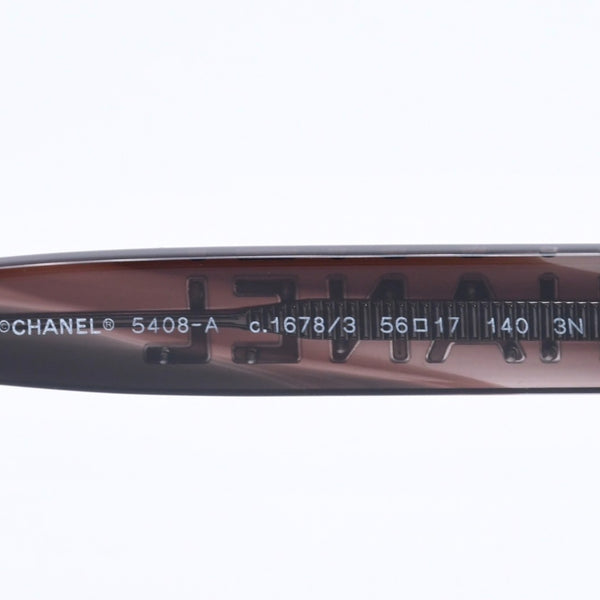 極美品 CHANEL シャネル リムレス サングラス アイウェア 5514-A c.714/S9 サイズ53□17 140 ココマーク ツイード 中古 4a004486