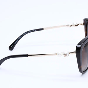 Very Good Condition CHANEL Rimless Sunglasses Eyewear 5338 c.724/S9 Size 56□18 140 Coco Mark Pearl Used 4a004607