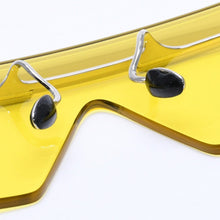 画像をギャラリービューアに読み込む, 新品未使用品 PRADA プラダ Sunglasses サングラス アイウェア イエローレンズ シルバーテンプル SPRB55 1BC-20O 145 中古 4a004485