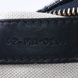 New and unused Christian Dior Christian Dior coin case coin purse 42-MA-0261 Oblique Jacquard Leather Navy Used 4a002766