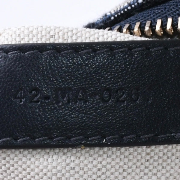 New and unused Christian Dior Christian Dior coin case coin purse 42-MA-0261 Oblique Jacquard Leather Navy Used 4a002766