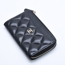 画像をギャラリービューアに読み込む, 極美品 CHANEL シャネル マトラッセ コインケース AP3179 キャビアスキン コインケース ブラック ゴールド金具 中古 4a004626