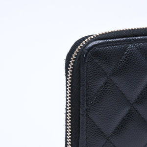 Very Good Condition CHANEL Chanel Matelasse Coin Case AP3179 Caviar Skin Coin Case Black Gold Hardware Used 4a004626