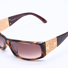 画像をギャラリービューアに読み込む, 極美品 CHANEL シャネル Sunglasses サングラス ココマーク パンチング ブラウン ゴールド 63◻︎15 125 5118 中古 4a004487