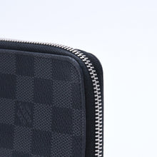 画像をギャラリービューアに読み込む, 極美品 LOUIS VUITTON ルイヴィトン ダミエグラフィットキャンバス ジッピーウォレット ポルトフォイユ・ヴァスコ ブラック N63095 中古 4a004621