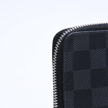 画像をギャラリービューアに読み込む, 極美品 LOUIS VUITTON ルイヴィトン ダミエグラフィットキャンバス ジッピーウォレット ポルトフォイユ・ヴァスコ ブラック N63095 中古 4a004621