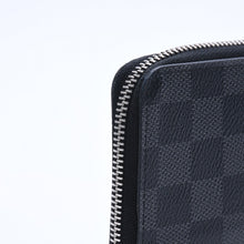 画像をギャラリービューアに読み込む, 極美品 LOUIS VUITTON ルイヴィトン ダミエグラフィットキャンバス ジッピーウォレット ポルトフォイユ・ヴァスコ ブラック N63095 中古 4a004621