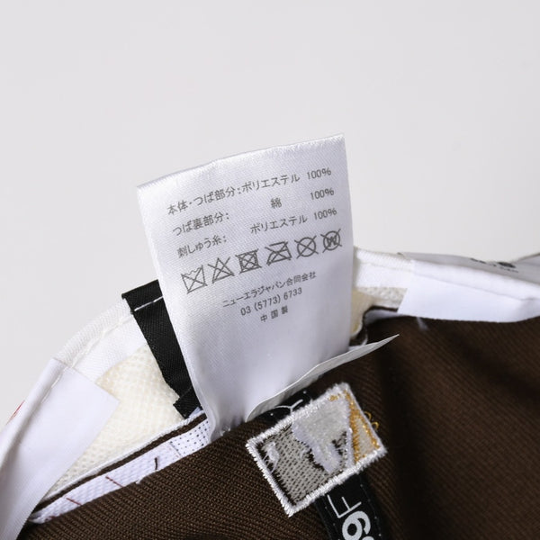 極美品 NEW ERA ニューエラ LAロゴ ブラウン ココア ホワイト キャップ 帽子 サイズ7 8/3 中古 4a004493
