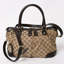 Load image into Gallery viewer, 極美品 GUCCI グッチ GGキャンバス 2WAY ハンドバッグ ショルダーバッグ 247902 シルバー金具 中古 4a002912