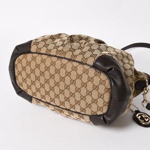 Very good condition GUCCI GG canvas 2WAY handbag shoulder bag 247902 Silver hardware used 4a002912