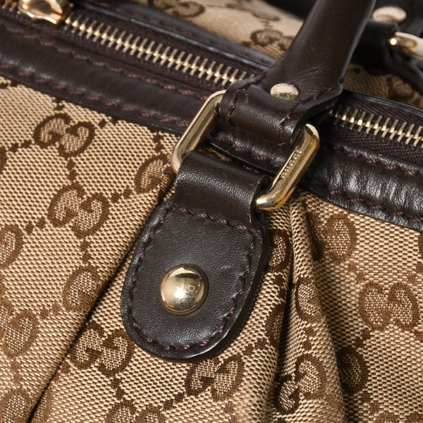 Very good condition GUCCI GG canvas 2WAY handbag shoulder bag 247902 Silver hardware used 4a002912
