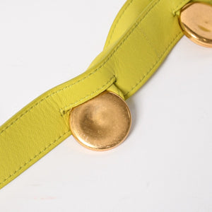 Very Good Condition BOTTEGAVENETA THE FOLD BAG The Fold Shoulder Bag 642637 Intrecciato Green Used 4a001648