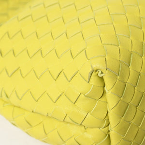 Very Good Condition BOTTEGAVENETA THE FOLD BAG The Fold Shoulder Bag 642637 Intrecciato Green Used 4a001648