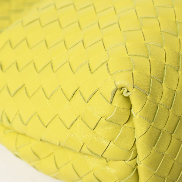 Very Good Condition BOTTEGAVENETA THE FOLD BAG The Fold Shoulder Bag 642637 Intrecciato Green Used 4a001648