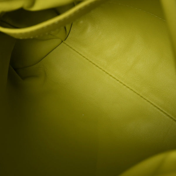Very Good Condition BOTTEGAVENETA THE FOLD BAG The Fold Shoulder Bag 642637 Intrecciato Green Used 4a001648