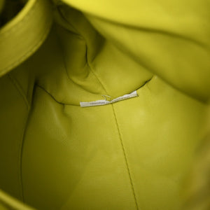 Very Good Condition BOTTEGAVENETA THE FOLD BAG The Fold Shoulder Bag 642637 Intrecciato Green Used 4a001648