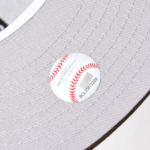 極美品 NEW ERA ニューエラ LAロゴ ブラウン ココア ホワイト キャップ 帽子 サイズ7 8/3 中古 4a004493