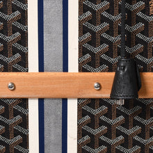 画像をギャラリービューアに読み込む, 極美品 GOYARD ゴヤール パラス55 トランクケース ヘリンボーン柄 レザー ブラック 中古 4a004500