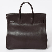 画像をギャラリービューアに読み込む, 極美品 エルメス HERMES オータクロア 32 ハンドバッグ シェーブル ブラウン シルバー金具 レディース □E刻印 中古 4a004665