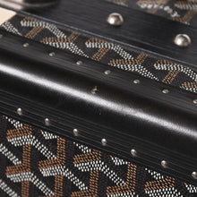 画像をギャラリービューアに読み込む, 極美品 GOYARD ゴヤール パラス55 トランクケース ヘリンボーン柄 レザー ブラック 中古 4a004500