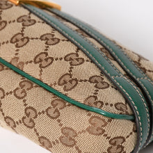 Load image into Gallery viewer, 極美品 GUCCI グッチ ショルダーバッグ GGキャンバス ホースビットチェーン ゴールド金具 レザー グリーン 159402 中古 4a004504