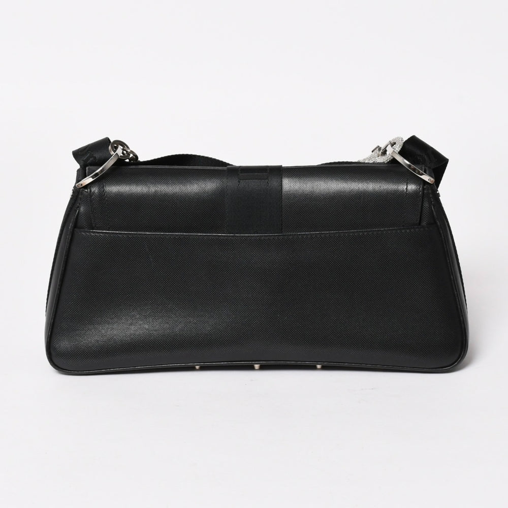 Very Good Condition Christian Dior Hardcore Line Shoulder Bag 05-MA-1023 Rhinestone Galliano Period Used 4a004776