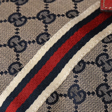 画像をギャラリービューアに読み込む, 極美品 GUCCI グッチ Tote Bag トートバッグ GGキャンバス シェリーライン 137396 ブラウン レッド ゴールド金具 中古 4a004595
