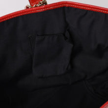 画像をギャラリービューアに読み込む, 極美品 GUCCI グッチ Tote Bag トートバッグ GGキャンバス シェリーライン 137396 ブラウン レッド ゴールド金具 中古 4a004595