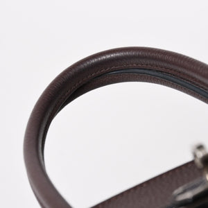 極美品 HERMES エルメス バーキン30 ハンドバッグ トゴ ショコラ ブラウン シルバー金具 ☐K刻印 中古 4a004509