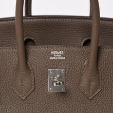 画像をギャラリービューアに読み込む, 極美品 HERMES エルメス バーキン25 トゴ ハンドバッグ □Q刻印 エタン シルバー金具 中古 4a004508
