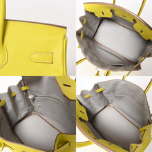 画像をギャラリービューアに読み込む, 極美品 激レア HERMES エルメス ハンドバッグ バーキン 35 ◻︎N刻 シルバー金具 エプソン キャンディバーキン ライム 中古 4a004505