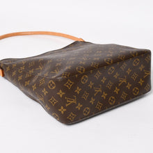 画像をギャラリービューアに読み込む, LOUIS VUITTON ルイヴィトン ルーピングGM ハンドバッグ モノグラム M51145 ブラウン ゴールド金具 美品 中古 4a004619