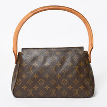画像をギャラリービューアに読み込む, LOUIS VUITTON ルイヴィトン ミニ ルーピング ワンショルダーバッグ M51147 モノグラム PVC レザー ブラウン 美品 中古 4a004228