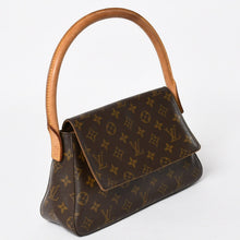 画像をギャラリービューアに読み込む, LOUIS VUITTON ルイヴィトン ミニ ルーピング ワンショルダーバッグ M51147 モノグラム PVC レザー ブラウン 美品 中古 4a004228