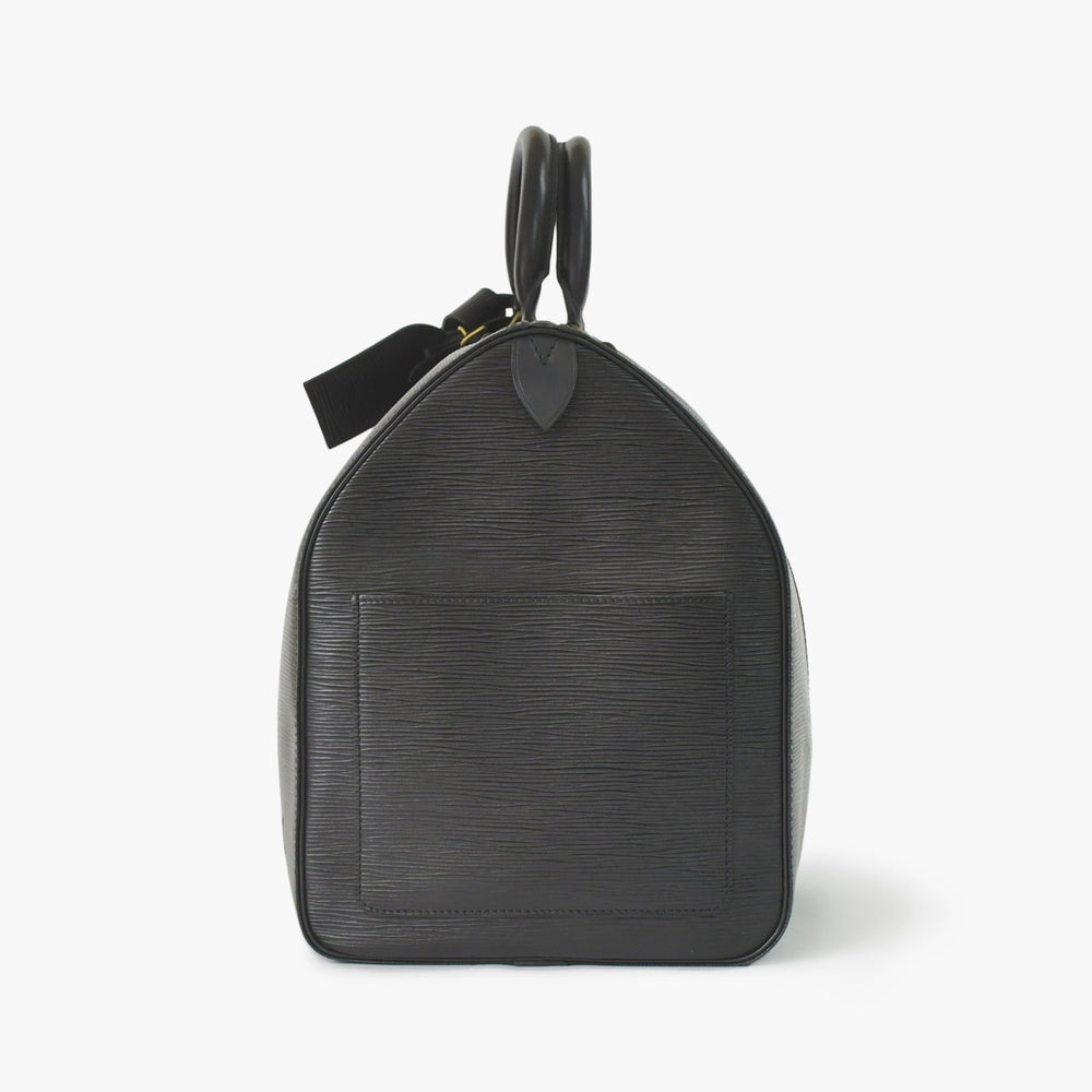 LOUIS VUITTON ルイヴィトン ボストンバッグ キーポル50 M42962 ブラック エピレザー ゴールド金具 美品 中古 4a004513