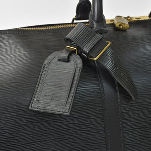 LOUIS VUITTON ルイヴィトン ボストンバッグ キーポル50 M42962 ブラック エピレザー ゴールド金具 美品 中古 4a004513