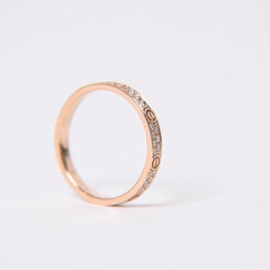 CARTIER カルティエ LOVE RING MINI PAVED ラブリング ミニ パヴェ 指輪 CRB4218000 重量約1.88g サイズ49 9号 18KPG 美品 中古 4a004516