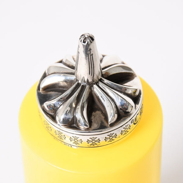 極美品 CHROME HEARTS クロムハーツ MUSTARD BOTTLE マスタード ボトル CHプラス イエロー シルバー925 中古 4a006343